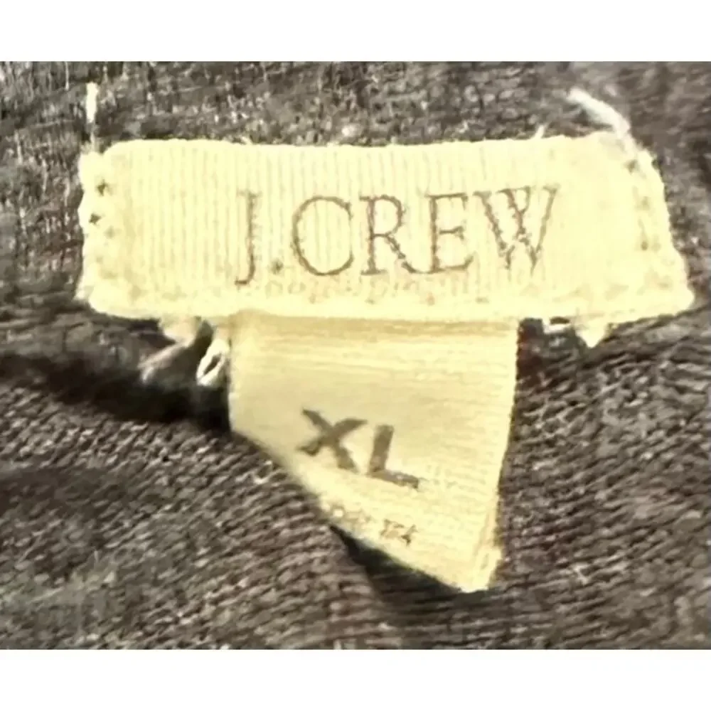 J. Crew Always Open Cardigan Sweater Gray 33418 Size XL
